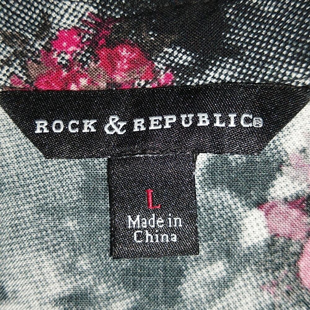 Rock and Republic Women's Size Large long sleeve shirt Gothic - Picture 2 of 8